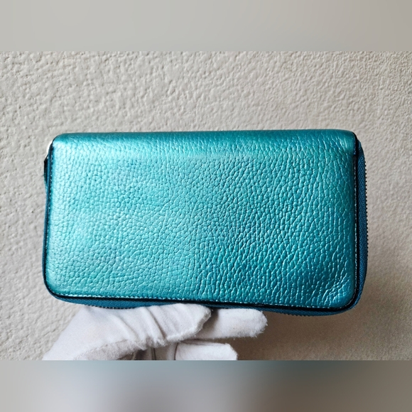 Gucci Teal Leather Wallet - Picture 5 of 16